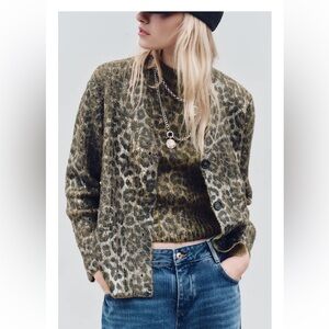 ZARA NWT ANIMAL PRINT SWEATER SET 🔥